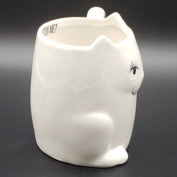 "are You Kitten Me?" Ceramic Cat Shaped Mug or Planter - Picture 9 of 11